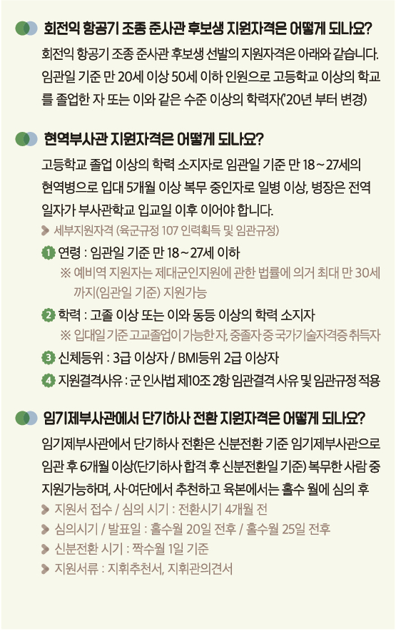 기타 군 복무 상식